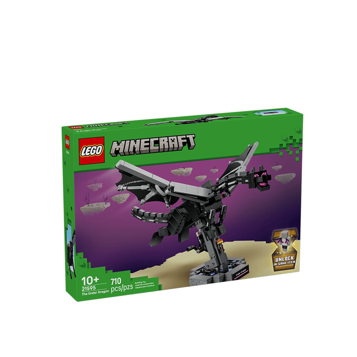 კუბიკების ნაკრები 710 ნაწილი The Ender Dragon Minecraft® Lego 21595