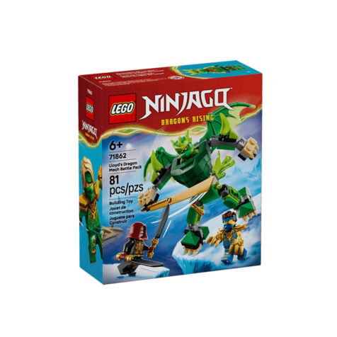 კუბიკების ნაკრები 81 ნაწილი Lloyd's Dragon Mech Battle Pack NINJAGO® Lego 71862