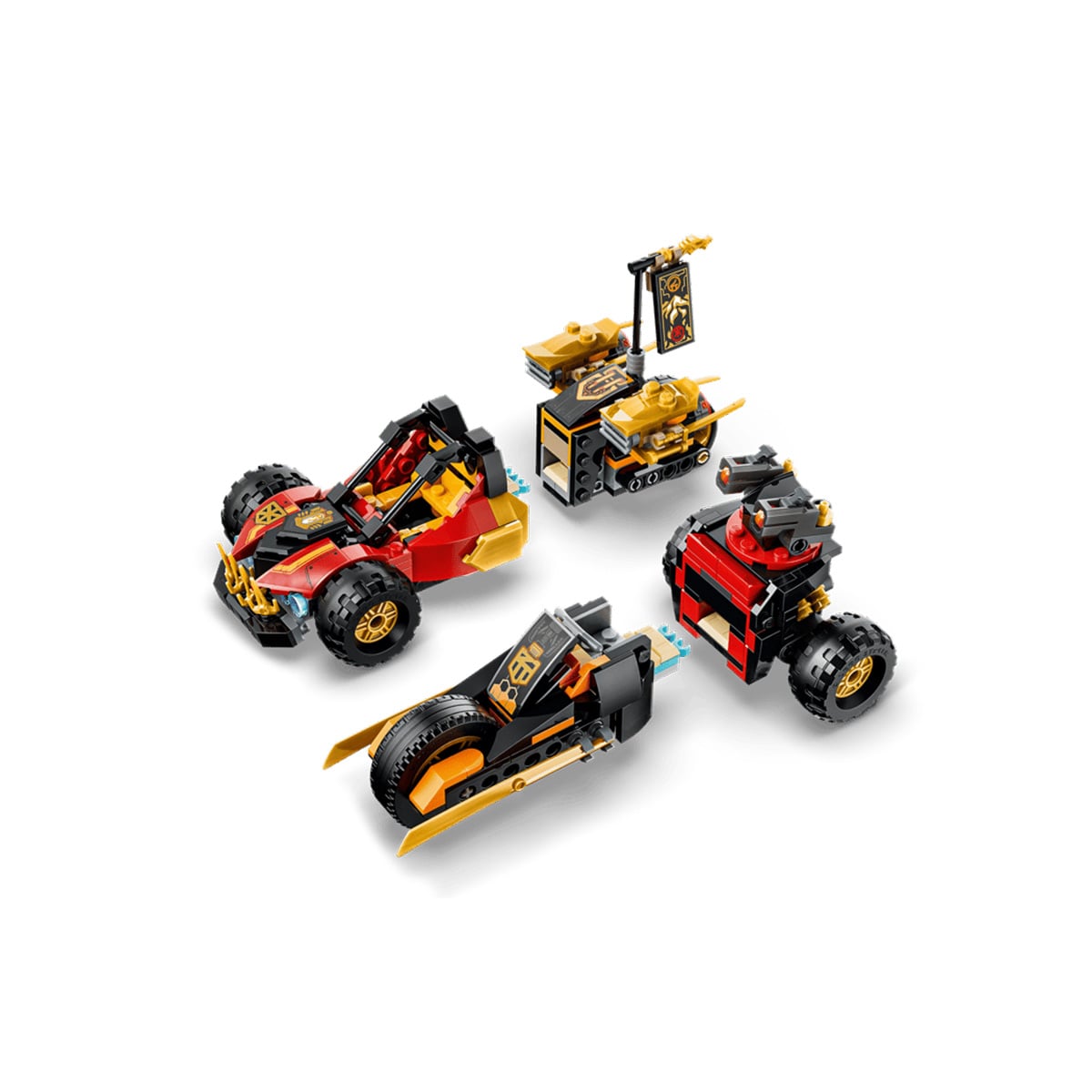 კუბიკები 394 ერთეული Kai and Cole's Combiner Vehicles Ninjago Lego 71864 - Image 5