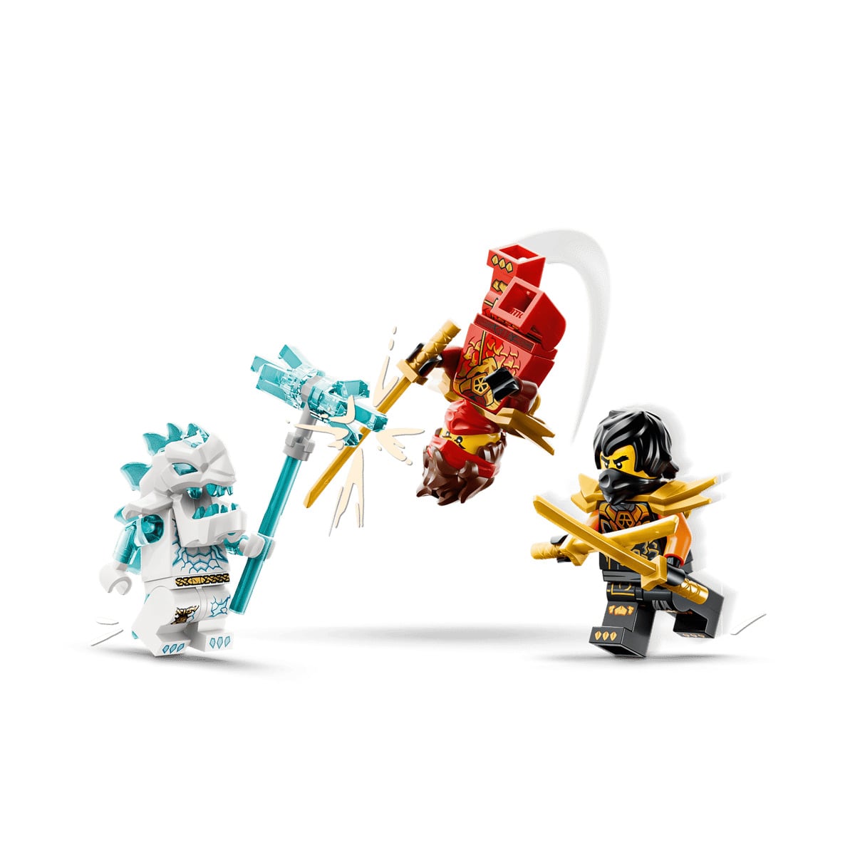 კუბიკები 394 ერთეული Kai and Cole's Combiner Vehicles Ninjago Lego 71864 - Image 4