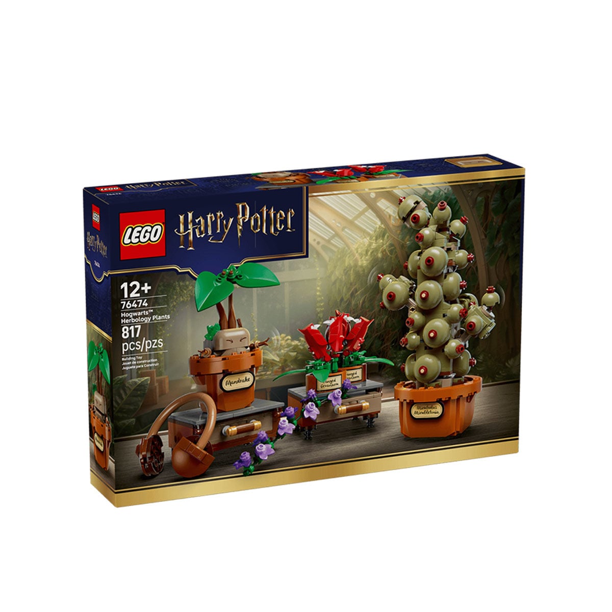 კუბიკების ნაკრები 817 ნაწილი Hogwarts™ Herbology Plants Harry Potter™ Lego 76474