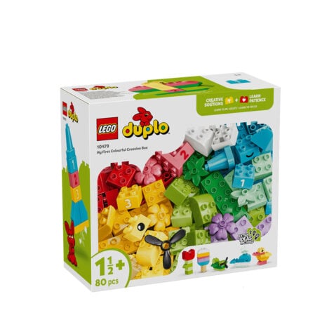 კუბიკების ნაკრები 80 ნაწილი Colorful Creative Box Duplo Lego 10479