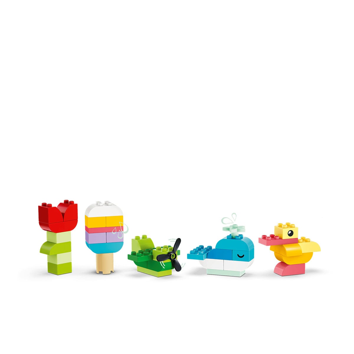 კუბიკების ნაკრები 80 ნაწილი Colorful Creative Box Duplo Lego 10479 - Image 3