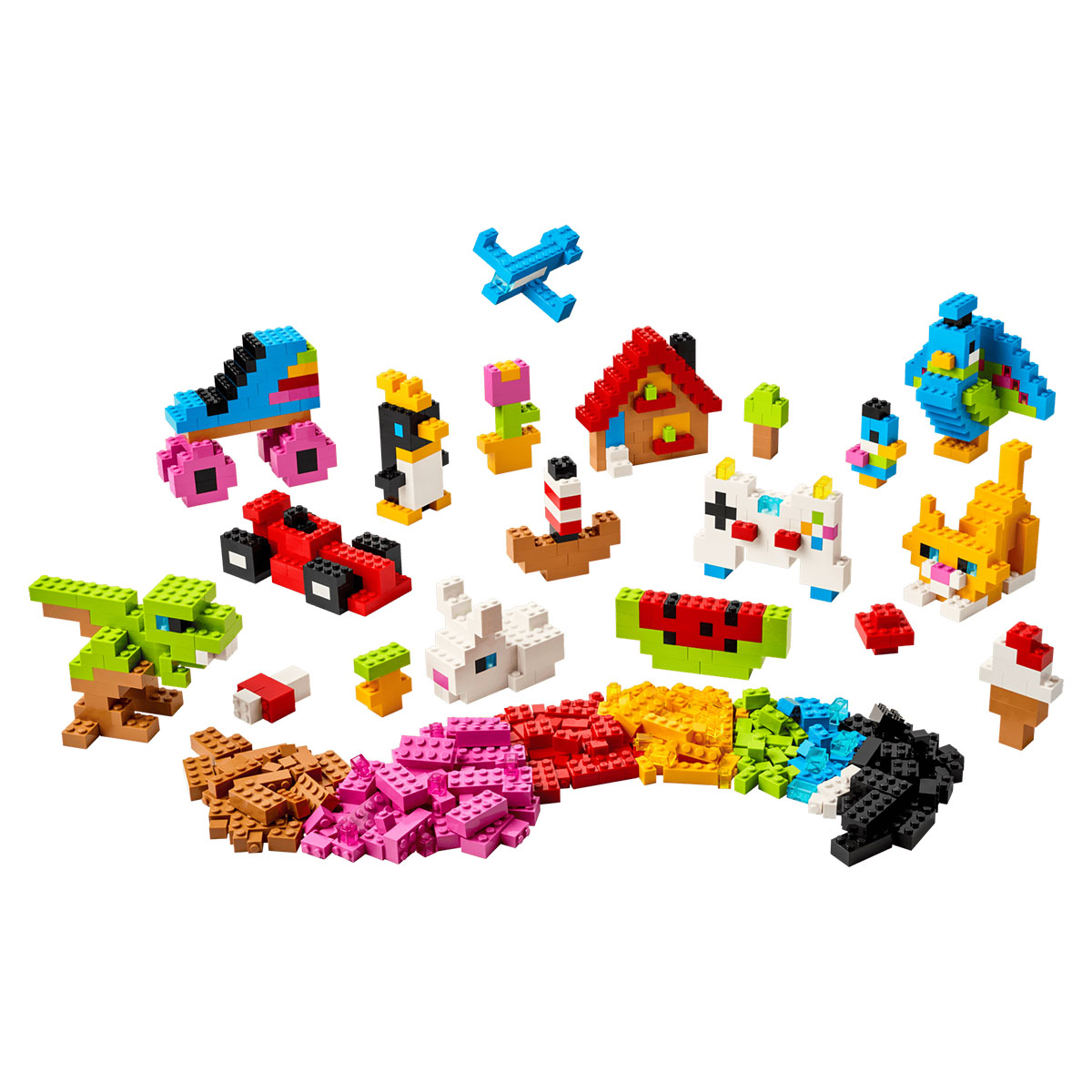 კუბიკების ნაკრები 820 ნაწილი Creative Colorful Bricks Classic Lego 11045 - Image 2