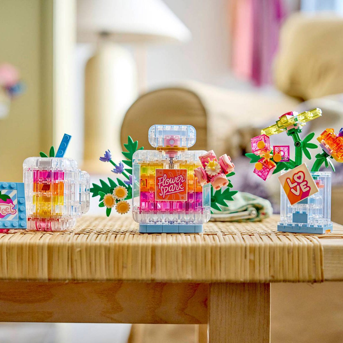 კუბიკების ნაკრები 286 ნაწილი Floral Decor Perfume Bottle Creator Lego 31383 - Image 7