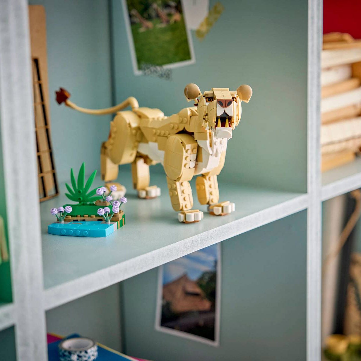 კუბიკების ნაკრები 839 ნაწილი Wild Animals: Majestic Lion Creator Lego 31386 - Image 12