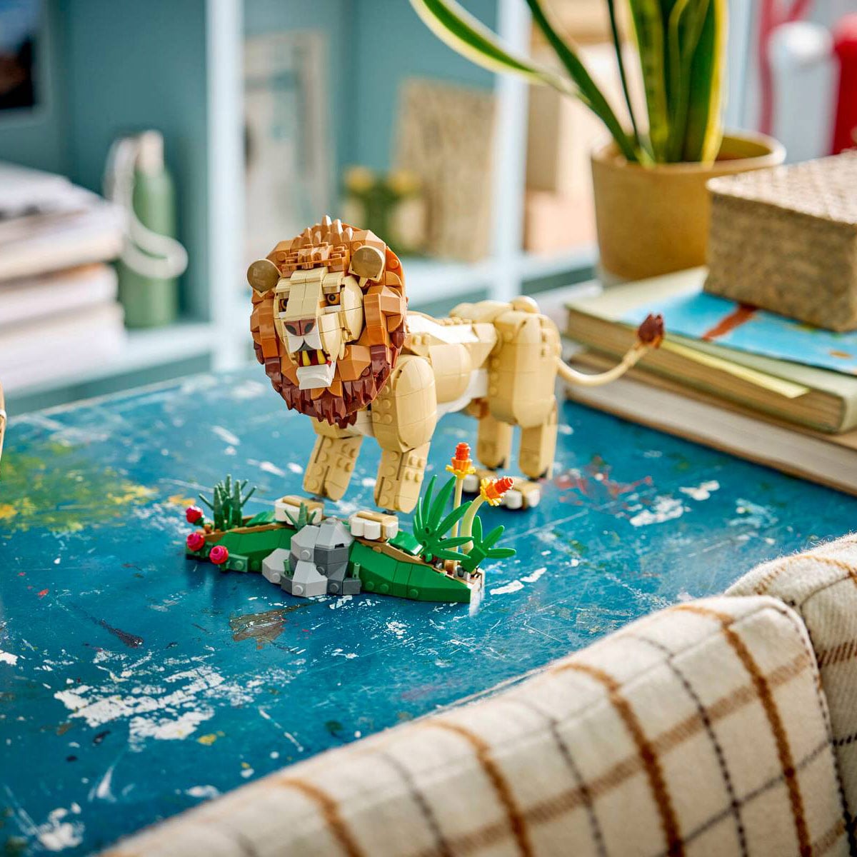 კუბიკების ნაკრები 839 ნაწილი Wild Animals: Majestic Lion Creator Lego 31386 - Image 13