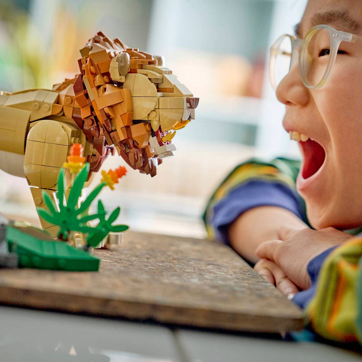 კუბიკების ნაკრები 839 ნაწილი Wild Animals: Majestic Lion Creator Lego 31386 - Image 14