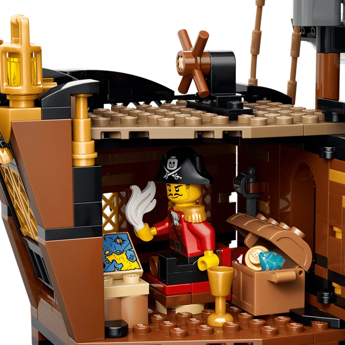 კუბიკების ნაკრები 1074 ნაწილი Iconic Pirate Ship Creator Lego 31387 - Image 11