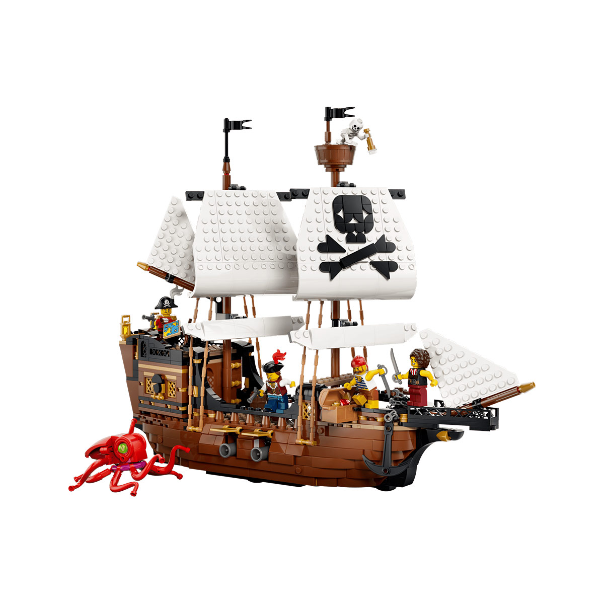 კუბიკების ნაკრები 1074 ნაწილი Iconic Pirate Ship Creator Lego 31387 - Image 2