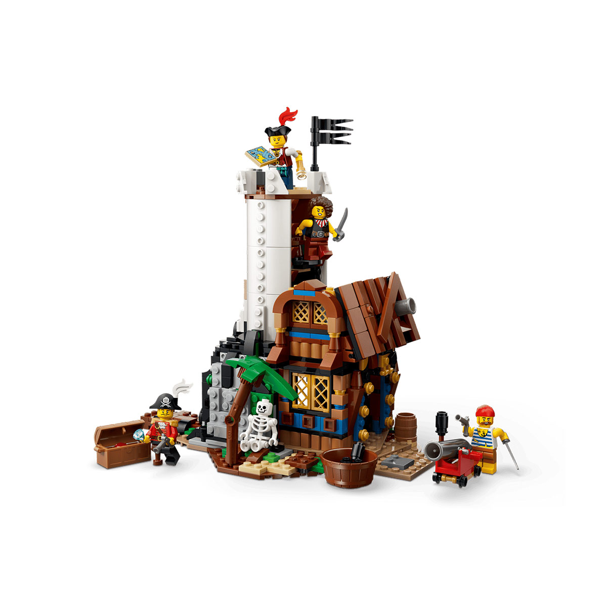 კუბიკების ნაკრები 1074 ნაწილი Iconic Pirate Ship Creator Lego 31387 - Image 5