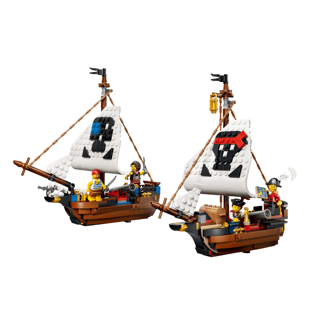 კუბიკების ნაკრები 1074 ნაწილი Iconic Pirate Ship Creator Lego 31387 - Image 6