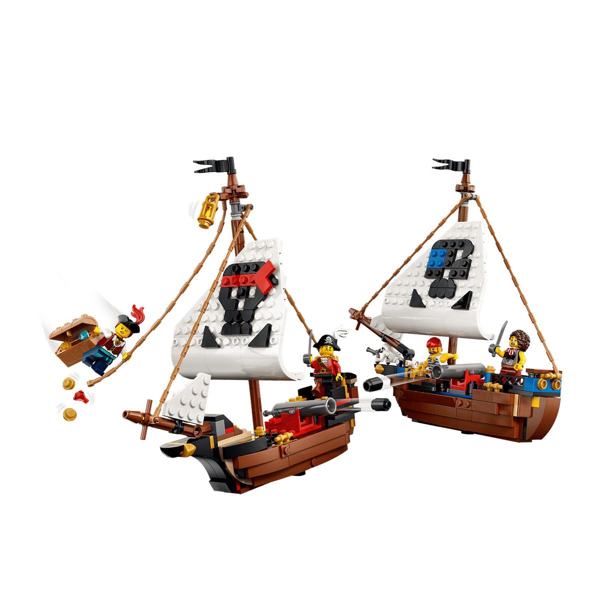 კუბიკების ნაკრები 1074 ნაწილი Iconic Pirate Ship Creator Lego 31387 - Image 8