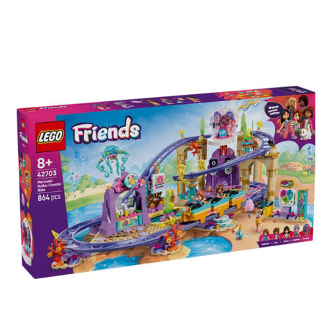 კუბიკების ნაკრები 864 ნაწილი Mermaid Roller Coaster Ride Friends Lego 42703