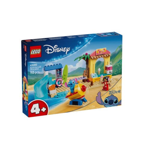 კუბიკების ნაკრები 113 ნაწილი Beach Fun with Lilo & Stitch Disney Lego 43280
