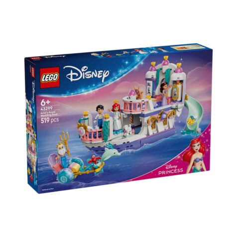 კუბიკების ნაკრები 519 ნაწილი Ariel's Royal Wedding Boat Disney Lego 43299