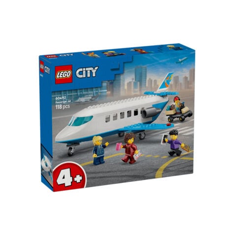 კუბიკების ნაკრები 118 ნაწილი Passenger Jet City Lego 60492