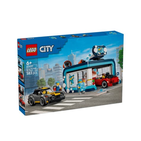 კუბიკების ნაკრები 583 ნაწილი Drive-Through Car Wash City Lego 60497