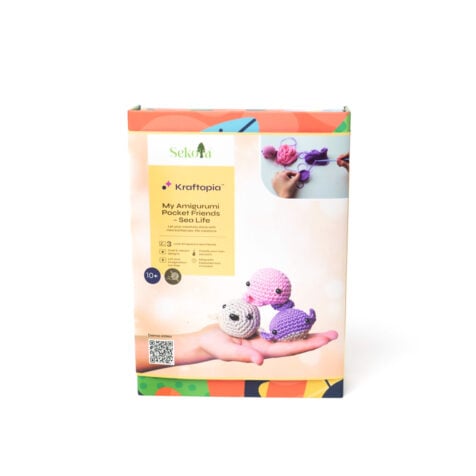 საქსოვი ნაკრები ზღვის ცხოველები My Amigurumi Pocket Friends Sea Life Sekoia