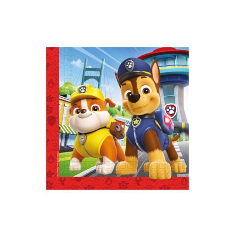 Procos Paw Patrol Rescue Heroes Party Napkins 33x33 CM 1x20