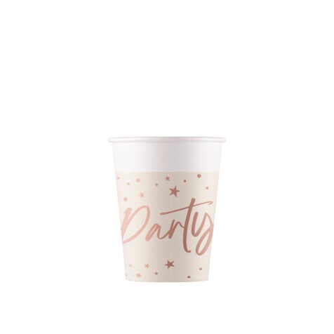 Procos Rose Gold Party Cups 1x8