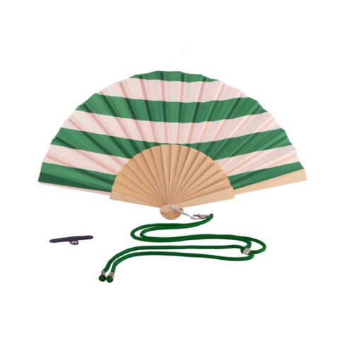 WD Lifestyle Colorful Waves Fan With Shoulder Strap 42x24 CM