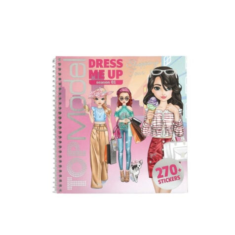 ალბომი სტიკერებით 17.5x18 სმ Dress Me Up TOP Model