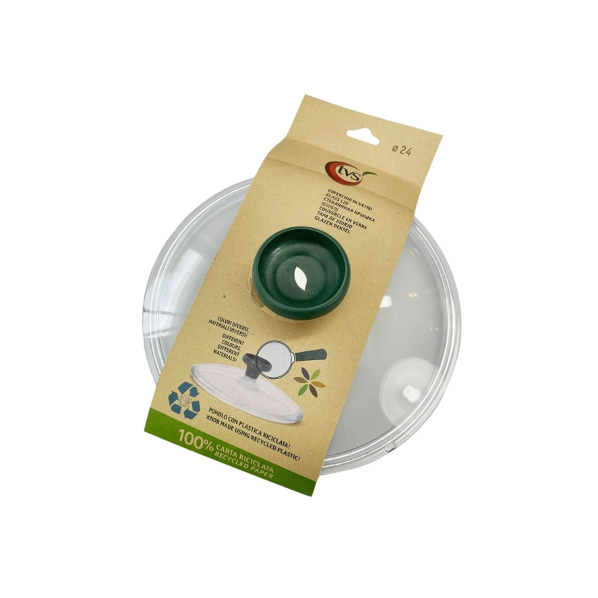 თავსახური მინის 24 სმ Eco-Ok Induction TVS - Image 2