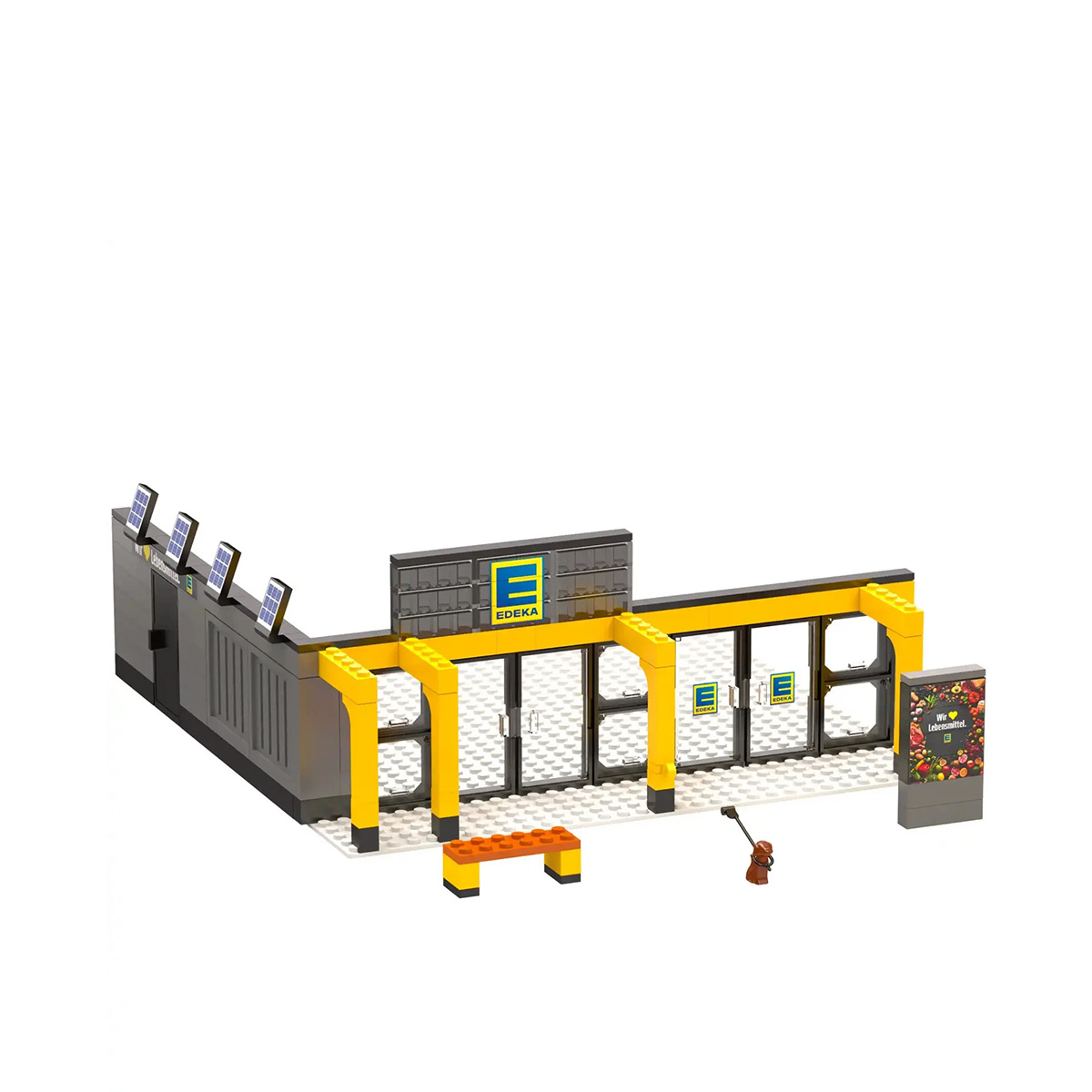 კუბიკების ნაკრები 128 ერთეული Supermarket Building Set Blockz - Image 3