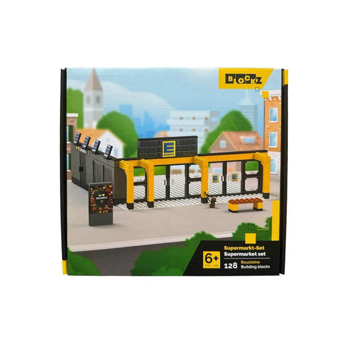 კუბიკების ნაკრები 128 ერთეული Supermarket Building Set Blockz - Image 2