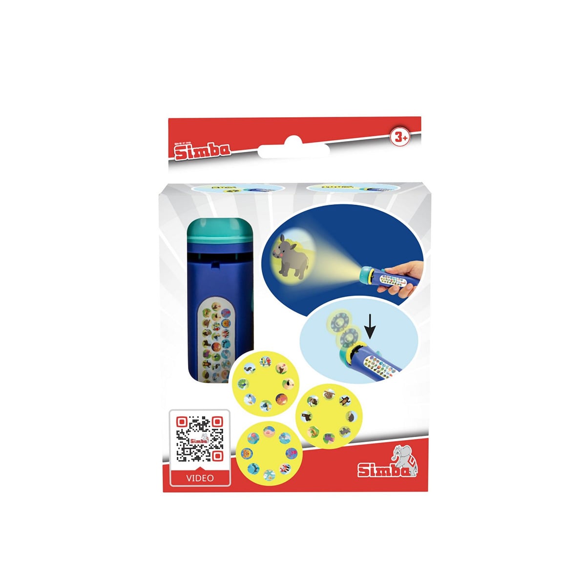 სათამაშო პროექტორი ცხოველები 16x11x6 სმ ature World Explorer Simba Toys