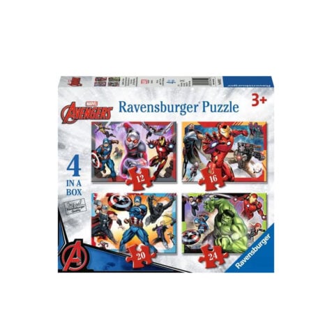 ფაზლი 12/16/20/24 ნაწილით Marvel Avengers Ravensburger