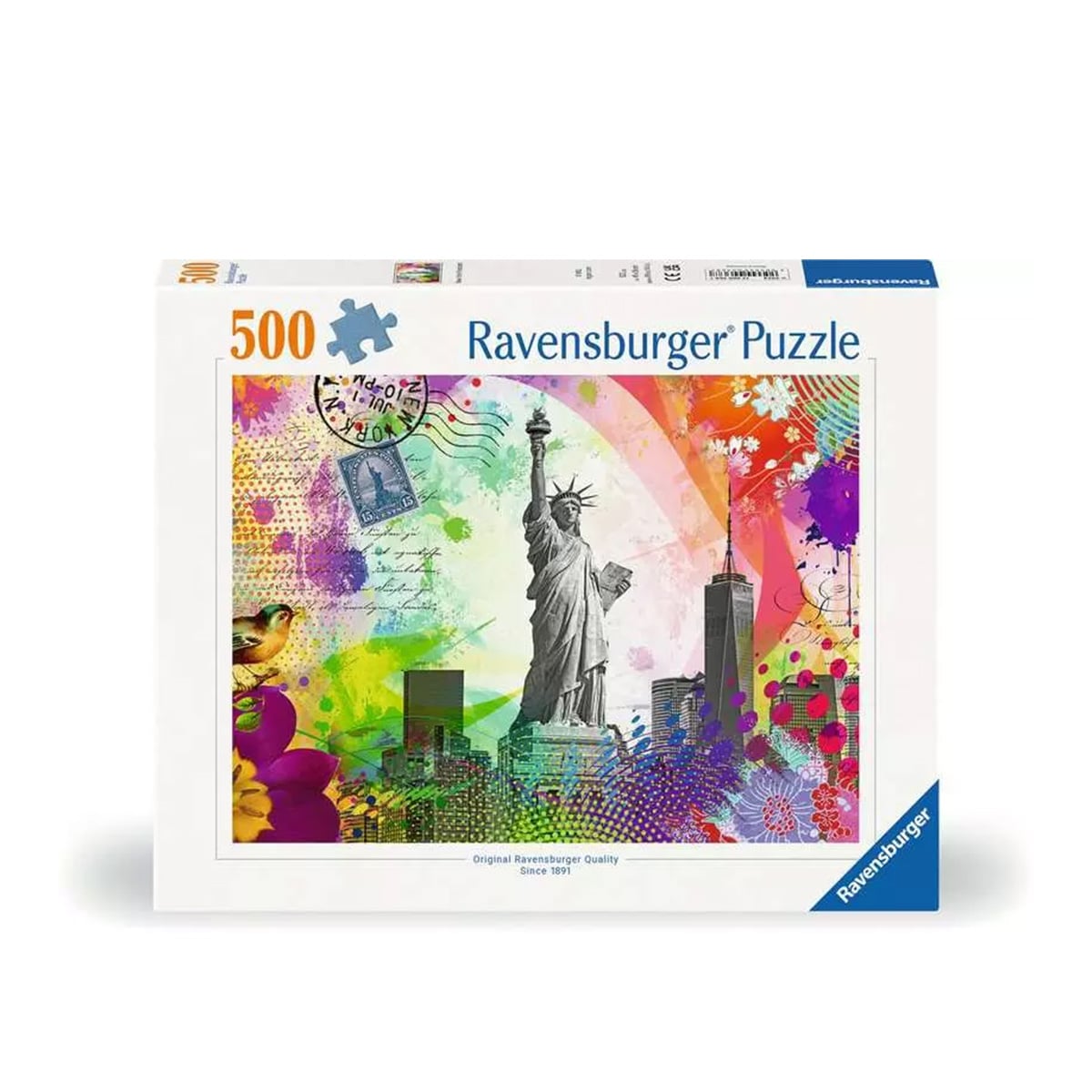 ფაზლი 500 ნაწილით New York Postcard Ravensburger