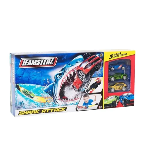 ტრასა 3 მანქანით Teamsterz Shark Attack HTI Toys