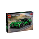 კუბიკების ნაკრები 771 ნაწილი Green Bugatti Chiron Pur Sport Hypercar Technic Lego 42241