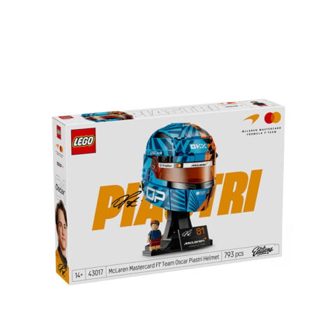 კუბიკების ნაკრები 793 ნაწილი McLaren Mastercard F1® Team Oscar Piastri Helmet Editions Lego 43017