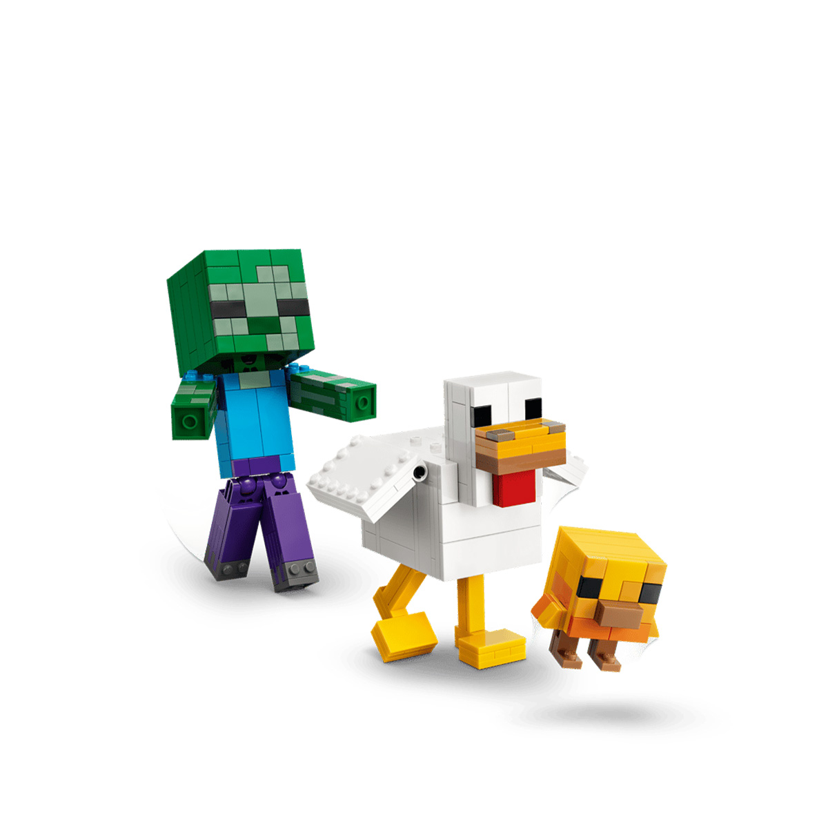 კუბიკების ნაკრები 344 ნაწილი Chicken Jockey Minecraft® Lego 21582 - Image 2
