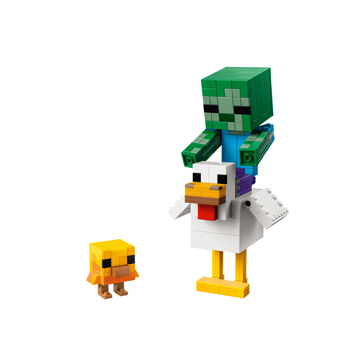კუბიკების ნაკრები 344 ნაწილი Chicken Jockey Minecraft® Lego 21582 - Image 5