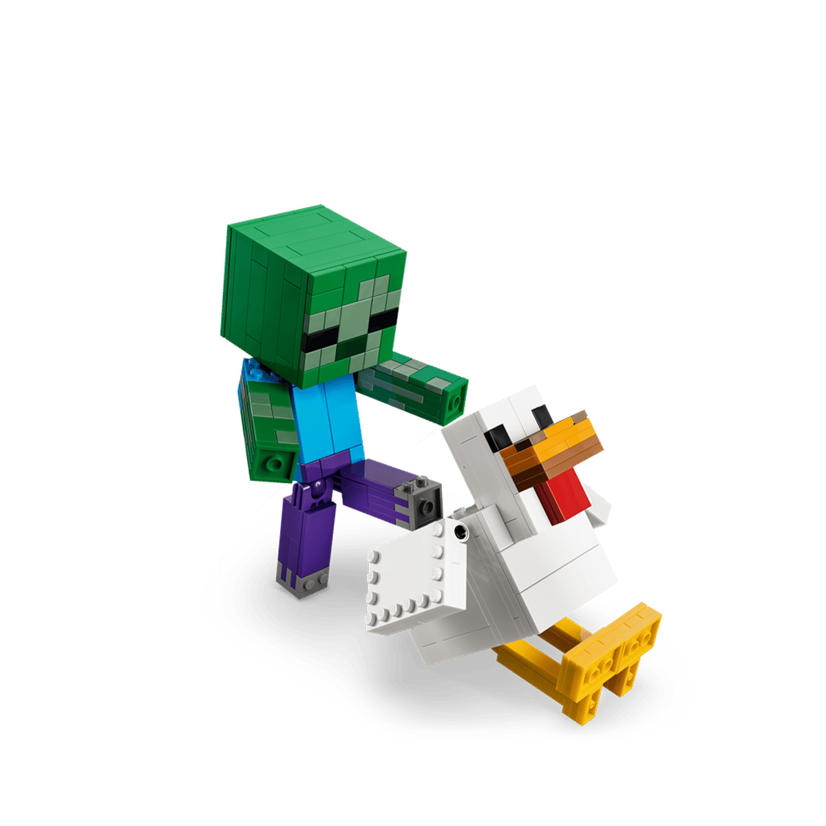 კუბიკების ნაკრები 344 ნაწილი Chicken Jockey Minecraft® Lego 21582 - Image 4