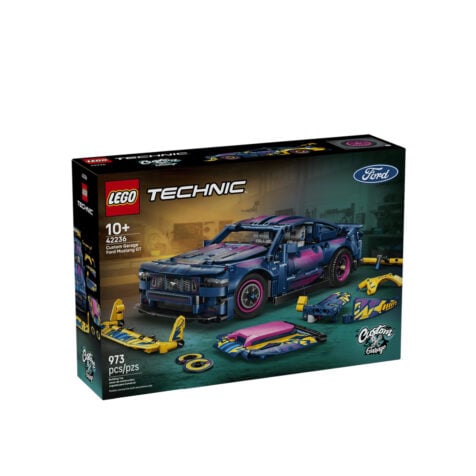 კუბიკების ნაკრები 973 ნაწილი Custom Garage Ford Mustang GT Car Technic™ Lego 42236