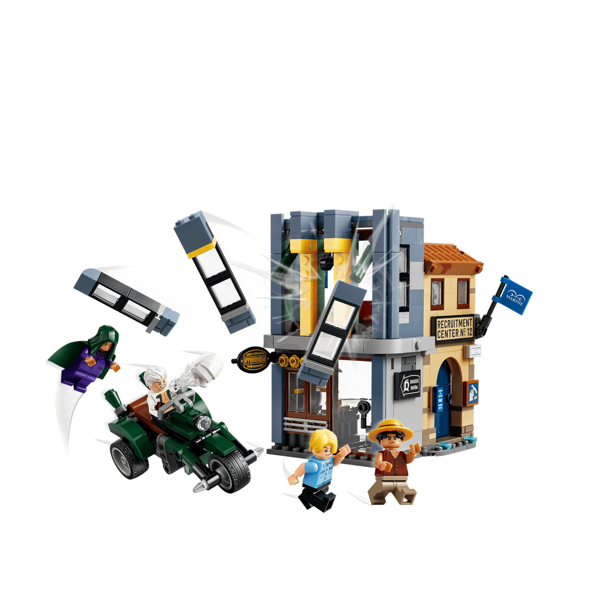 კუბიკების ნაკრები 547 ნაწილი Showdown with Captain Smoker One Piece Lego 75642 - Image 4