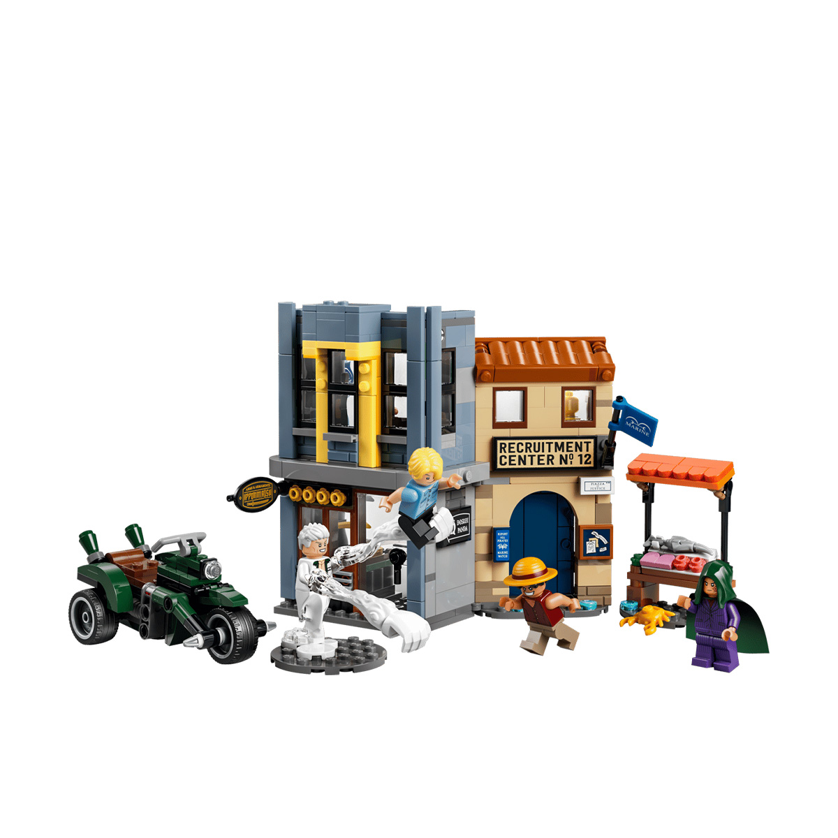 კუბიკების ნაკრები 547 ნაწილი Showdown with Captain Smoker One Piece Lego 75642 - Image 3