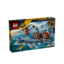 კუბიკების ნაკრები 703 ნაწილი Mosasaurus Dinosaur Boat Attack Jurassic World™ Lego 77983