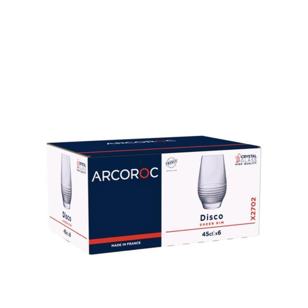 ჭიქა წვენის/წყლის 450 მლ 1x6 Discora Arcoroc - Image 3