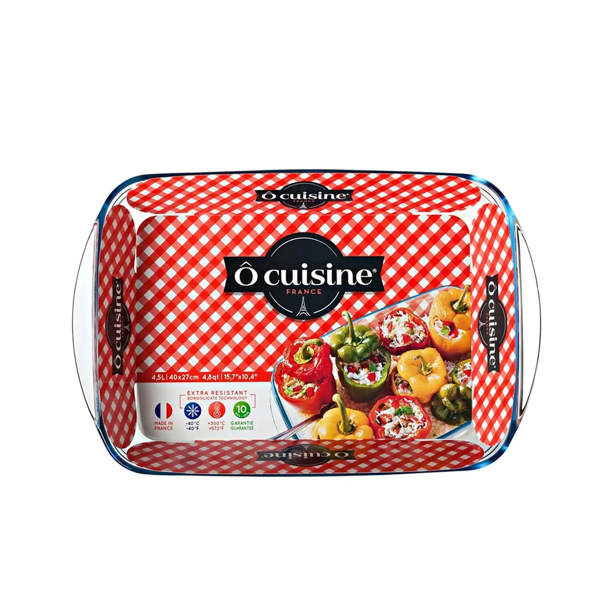 Pyrex Ôcuisine® Glass Rectangular Roaster 40x27 CM - Image 4