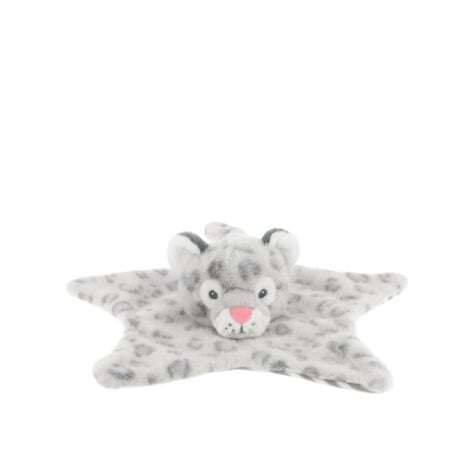 ჩვილის სათამაშო პლედი თეთრი ლეოპარდი 32 სმ Baby Snuggles Keel eco Cozy Keel Toys