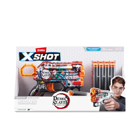 პლასტმასის თოფი 8 ტყვიით XShot Skins S1 Zuru