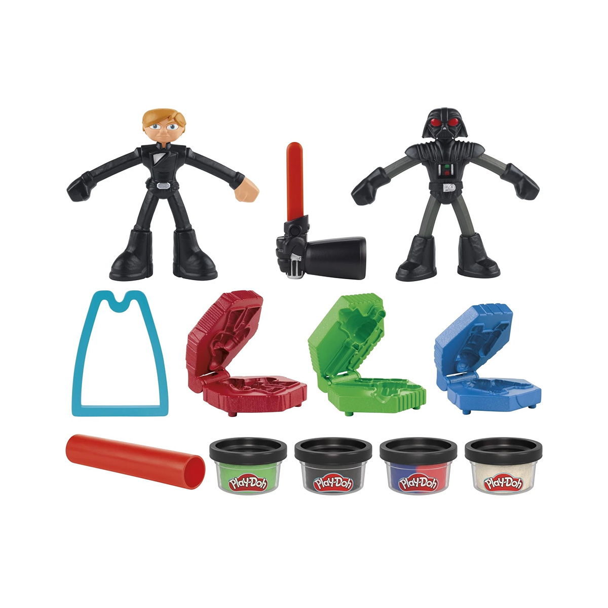 საძერწი ნაკრები ფიგურებით Squish & Slice Star Wars Lightsabers Play-Doh Hasbro - Image 3