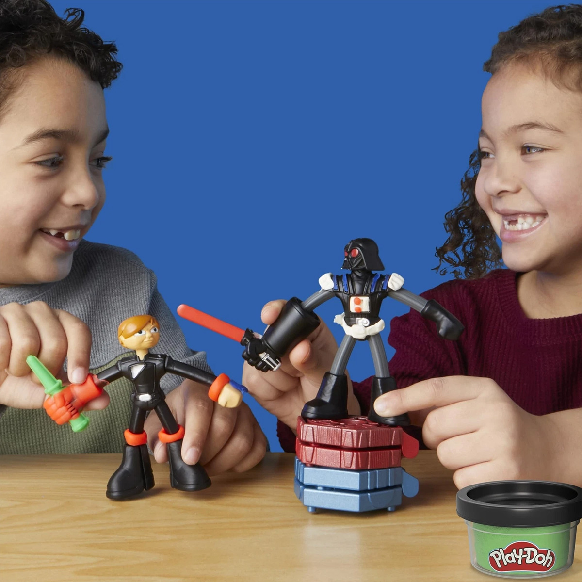 საძერწი ნაკრები ფიგურებით Squish & Slice Star Wars Lightsabers Play-Doh Hasbro - Image 4