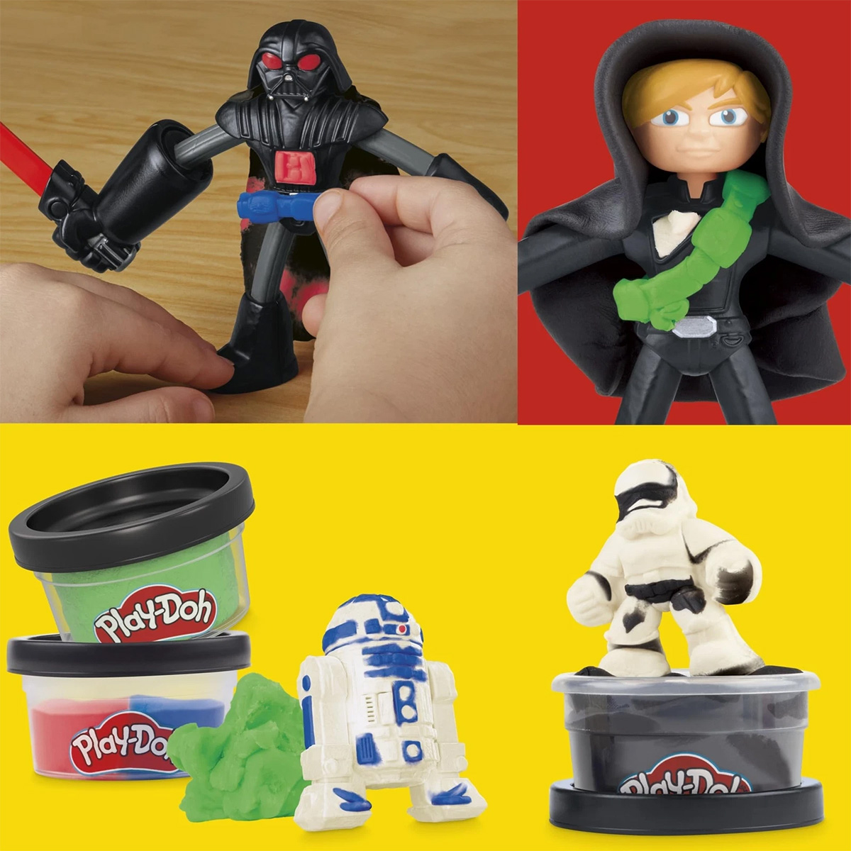 საძერწი ნაკრები ფიგურებით Squish & Slice Star Wars Lightsabers Play-Doh Hasbro - Image 8